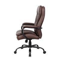 Chaise pivotante moderne de luxe réglable avec roulettes, dossier haut, en cuir PU, pour bureau à domicile ou bureau de direction