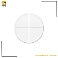 Optical Glass Crosshair Reticle Plate for Telescope Eyepiece Microscope Alignment and Survey Instrument Use Systems Design