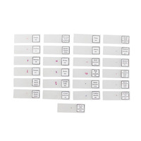 25pcs Selected Microscope Slides with Anatomy Samples in a Wooden Box