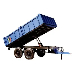 Hot bán 4 bánh xe 8 tấn Tipping Trailer cho trang trại sử dụng kèm theo với máy kéo/thủy lực Dump 8 tấn Trailer