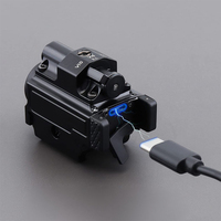 Lampe torche LED compacte avec logo de marque imprimé, faisceau laser rouge 800 lumens