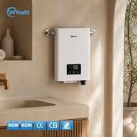 Calentador de Agua Instantáneo T02 de 13kW, 240V, 60Hz, Salida Máxima, con Certificación ETL, Impermeable IPX4, Protección Múltiple, Ducha de Lujo para el Hogar, EE. UU. y Canadá
