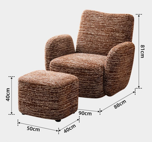 Sofá Individual Casual Bella de Longstar, el Más Vendido, Moderno, Tapizado, Giratorio, Cómodo, para el Hogar, Oficina, Dormitorio, Comedor, Sala de Estar, Hotel, Sólido - Product Image 6