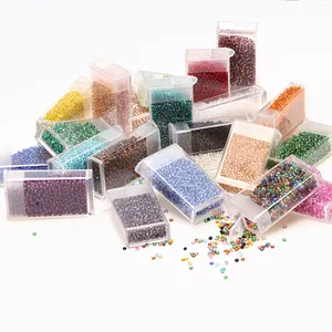 Perles de taille 12/0 pour la fabrication de bijoux en vrac, perles en verre lampwork de cristal de 2 mm pour bracelets, perles de rocaille, breloques, colliers, artisanat DIY - Product Image 1