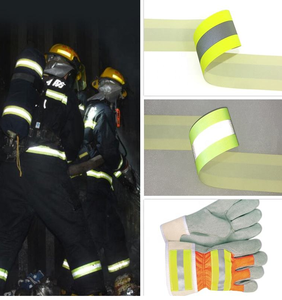 Khả năng hiển thị cao phản quang truyền nhiệt Vinyl 2in x 5yd huỳnh quang màu vàng/bạc <span class=keywords><strong>TPU</strong></span> chất liệu PVC băng sắt cho quần áo - Product Image 4