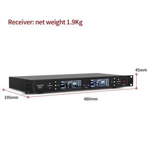 Sistema de Micrófono Inalámbrico UHF Portátil Profesional DR666 a Precio de Fábrica para Cantar Karaoke - Product Image 6