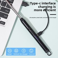 Allumeur de bougie d'aromathérapie Design moderne Briquet rechargeable USB Bâton d'allumage de cuisinière à gaz en métal