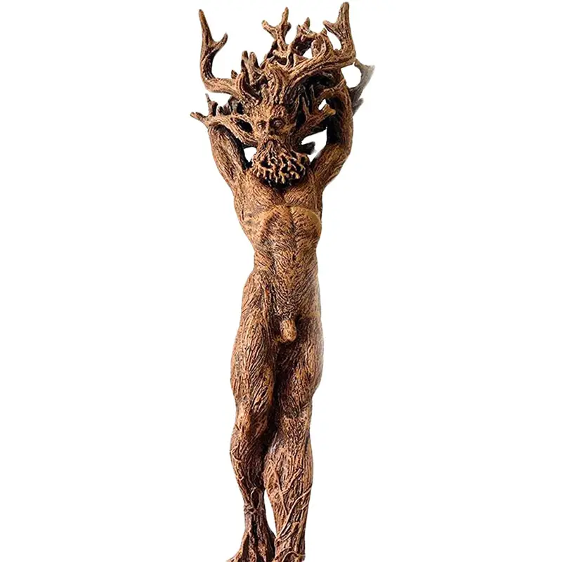 Factory forest goddess statue resin sculpture crafts Green Man Tree Ornament God for home garden decoration