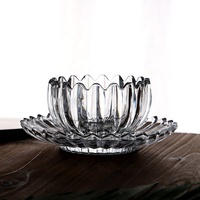 7321Blb Jeneva Boîte à bonbons style japonais, petit pot en verre, bol unique pour assaisonnements et desserts, joli bol pour crème glacée, grand saladier