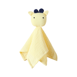 Haute qualité bébé Lovey couverture peluche Animal mignon <span class=keywords><strong>vache</strong></span> mousseline bébé couverture de sécurité 100% coton doux bébé couette - Product Image 3