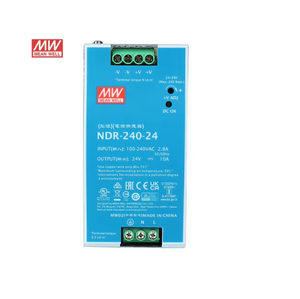 Fuente de Alimentación Mean Well SMPS NDR 240 24 24V 10A 240W, Montaje en Riel DIN, Convertidor de CA a CC con Carcasa Metálica para Uso Industrial - Product Image 4