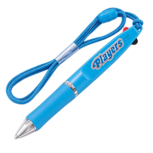 uni Players SE 382 2 Color <b>Retractable</b> Ballpoint <b>Pen</b> With Lanyard 0.7mm Office Multi Ink <b>Pen</b> - Product Image 3