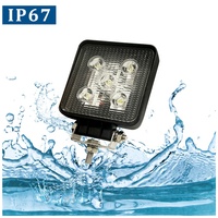 Lampe de travail auxiliaire LED carrée 15W pour véhicule SUV tout-terrain équipement agricole DC 9-32V éclairage extérieur automatique