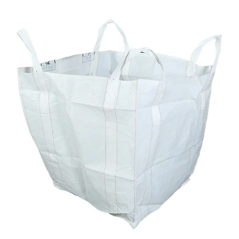 1000 Kg Super Sacks Square PP Jumbo Bags Packing For Sand, Stone, Chemical Fertilizer, Grain