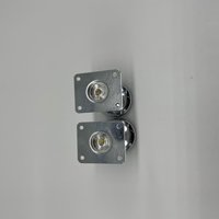 Pied de canapé conique en fer, Support de meubles en acier et laiton doré, lit de chevet, Chrome et métallique, 100mm, 1 pièce