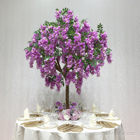 GNW Out Door pohon buatan bunga sakura Dekorasi Rumah dekorasi pernikahan gading putih cabang Wisteria Mangolia untuk dekorasi rumah