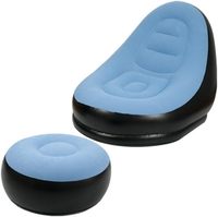 Canapé gonflable d'extérieur portable pliable avec effet ressort pour l'extérieur