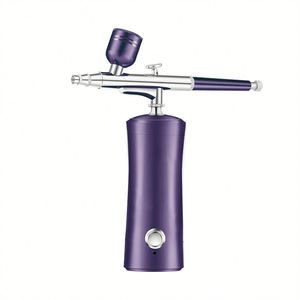 Pakiss Face Airbrush Compressor Cordless Portable <b>Gun</b> <b>Spray</b> <b>Water</b> Oxygen Injector - Product Image 2