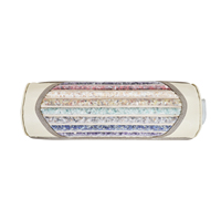 Oreiller chauffant électrique infrarouge lointain en pierres précieuses chakra sept couleurs arc-en-ciel OEM d'usine, soutien cervical pour physiothérapie