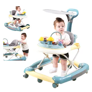 Cochecito de bebe 2 3 4 in 1 with prevent type O legs and music China factory 2021 stable and safe foldable walker for baby boy