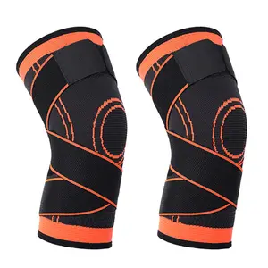 Factory Supplier Compression Knee Sleeve Support with Adjustable Strap for Running