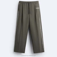 Pantalones británicos informales todo en uno OEM, pantalones de traje de tendencia holgados de edición coreana para hombre, Verano