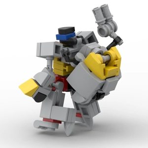 MOC Piccolo Robot Trasformabile Esoscheletro Mini Robot a Cavo Azionato Blocchi <span class=keywords><strong>Giocattolo</strong></span> in Plastica ABS <span class=keywords><strong>Giocattolo</strong></span> Educativo Fai-da-te - Product Image 1