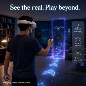 Lunettes de réalité mixte tout-en-un Ultra MR 4K avec console de <span class=keywords><strong>jeu</strong></span> et manette de réalité virtuelle <span class=keywords><strong>Steam</strong></span> incluses - Product Image 3