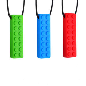 3ชิ้นตัวต่อซิลิโคนเคี้ยวของเล่นสำหรับเด็กชายและหญิงที่เป็นออทิสติกกัดซิลิโคน - Product Image 1