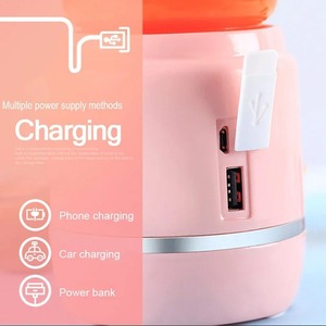 Nuevo Exprimidor de Frutas Eléctrico Portátil, Inalámbrico, Recargable por USB, 6 Cuchillas, Mini Batidora Multifunción, Máquina para Hacer Smoothies de Verano - Product Image 4