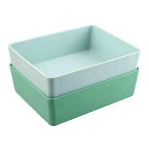 Juego de Tazones Cuadrados de Melamina, Apilables, Contenedores de Almacenamiento de Alimentos para Cocina, Diseño Minimalista, Vajilla de Plástico Moldeada por Inyección - Product Image 2