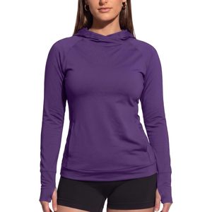 Sudadera Ligera Personalizada para Mujer, Manga Larga, para Entrenamiento, con Orificios para los Pulgares, Bolsillos, Protección Anti UV - Product Image 1