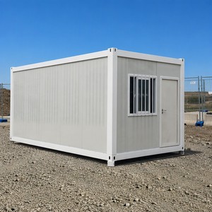 Maison conteneur préfabriquée mobile de 20 pieds, prête à l'emploi, démontable, pour bureau portable - Product Image 1
