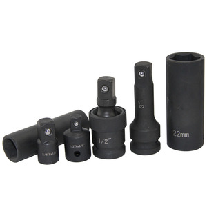 50pcs 1/2 "tailles standard SAE et métriques Kit de douilles profondes peu profondes ensemble de douilles à impact principal avec adaptateurs et poignée à cliquet inclus - Product Image 4