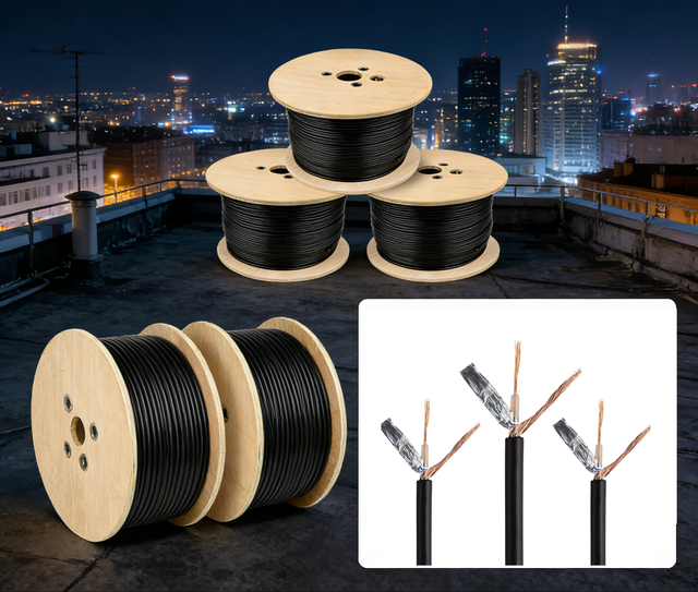 Coaxial Cable Rg58 50 Ohm Rf Signal Wire Copper Core Shielded Flexible Pvc Jacket Low Loss Stable Transmission