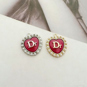 Wholesale Various Kind of Correct Brand Logo Diamond Pendant Accessories DIY Customization Luxury <b>Charm</b> - Product Image 5