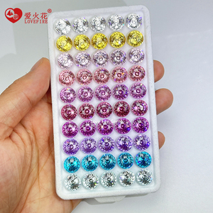 Sản phẩm mới bán buôn Gypsophila vòng đặc biệt cắt lỏng CZ Đá rực rỡ Twinkle sao cắt màu sắc tổng hợp <span class=keywords><strong>Cubic</strong></span> <span class=keywords><strong>Zirconia</strong></span> - Product Image 1