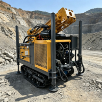 Foreuse sur chenilles FYX200 58KW pour puits d'eau, profondeur 200m, pour études hydrologiques pneumatiques et forage d'irrigation civile et domestique