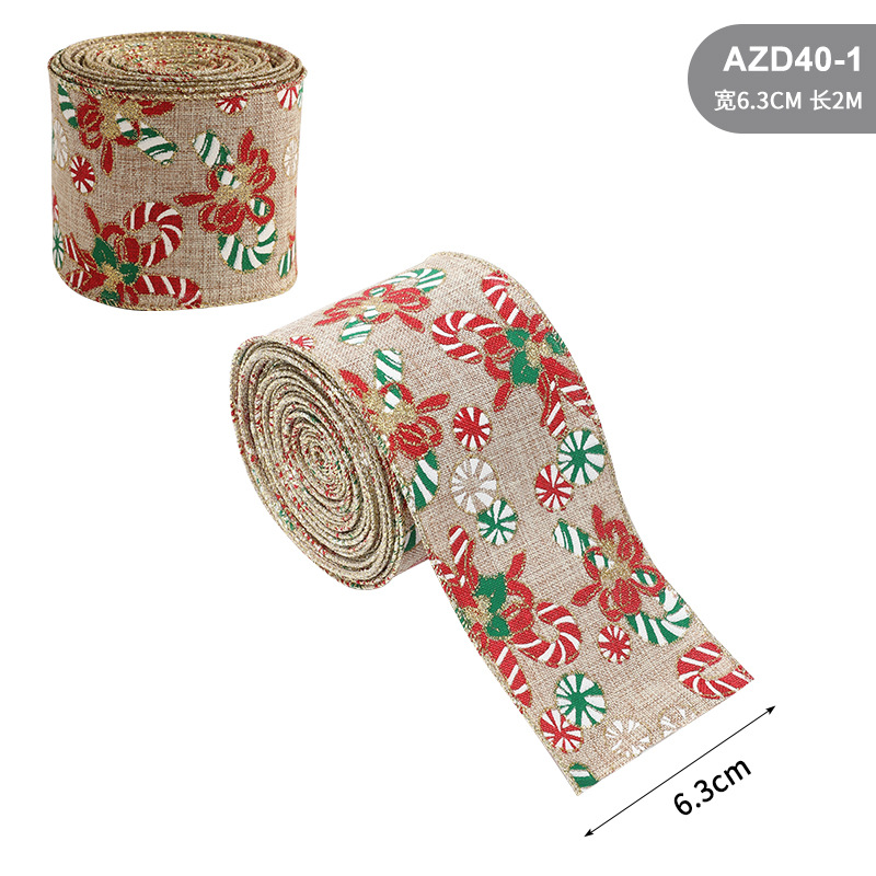 Khaki Red-Flower Pinecones  6.3cm (2m)