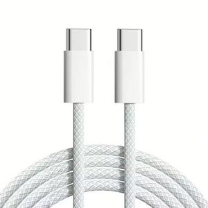 สายชาร์จ3A เร็ว PD 60W USB Type-C ถึง C สายไนลอนถ่ายโอนข้อมูลความเร็วสูงสำหรับโทรศัพท์มือถือ iPhone 15 16 Series - Product Image 1