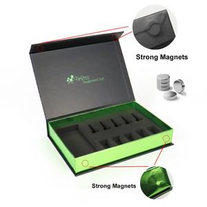 Custom Logo Personalised Branded Embossed Eco-friendly <b>Magnetic</b> Closure Luxury Cosmetic Gift Packaging Rigid Paper Box Sponge - Product Image 1