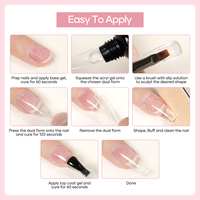 Gel Acrygel Professionnel à Marque Blanche, Gel UV Soak Off pour Extension d'Ongles, Gel Végétalien pour Nail Art, Acryl Super Transparent, Gel Poly pour Ongles, Gel Acrylique