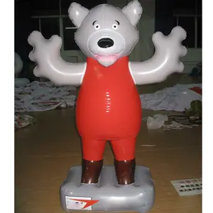 Beile fornece brinquedo inflável de urso cinza de PVC de 100 cm de altura para venda