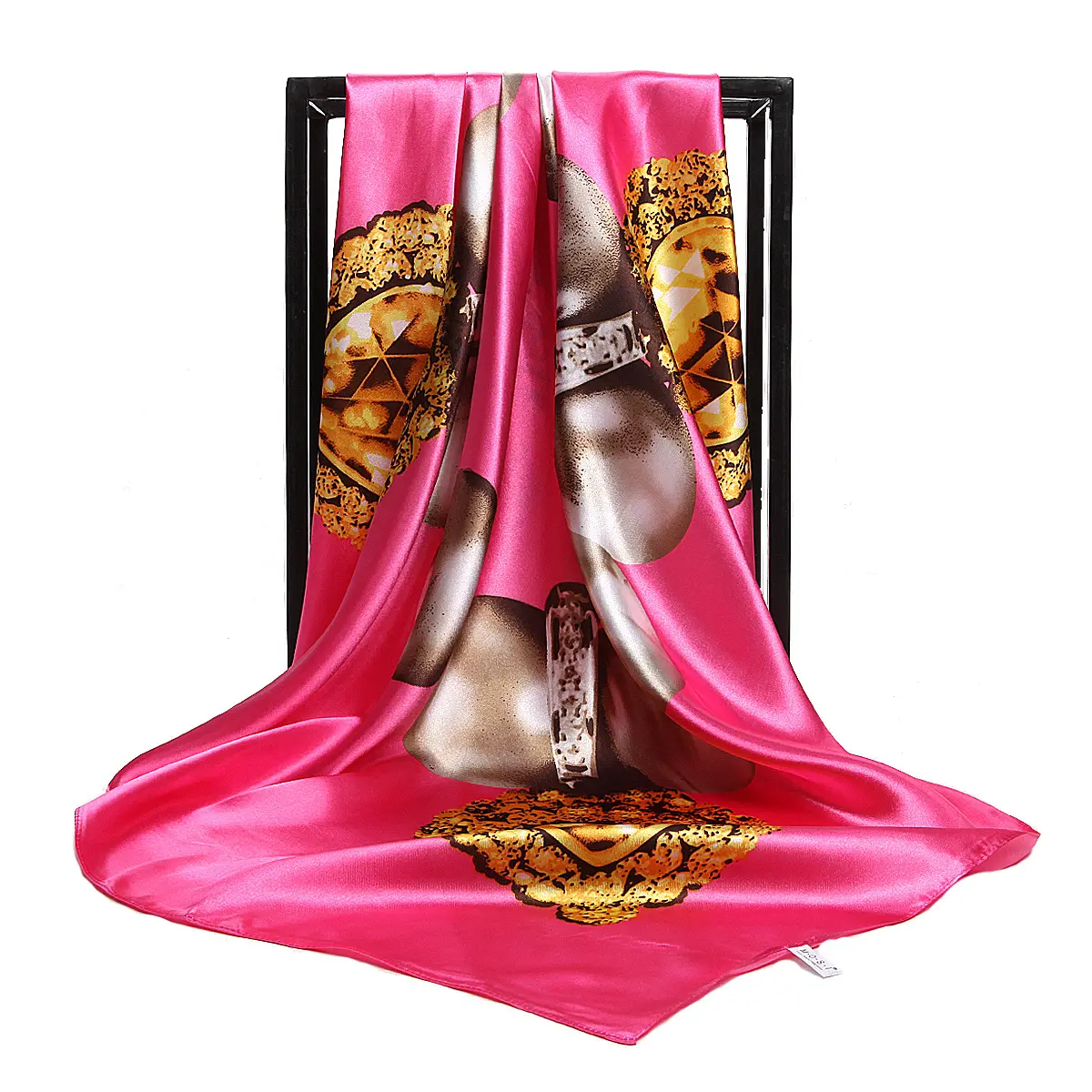 Nouvelle mode foulard en soie pour femmes marque de luxe foulard imprimé Floral carré écharpes dames écharpe châles enveloppes