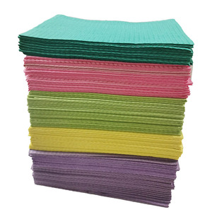 Bavoirs en papier dentaire de vente chaude approuvés des États-Unis bavoir dentaire avec le film de PE - Product Image 1