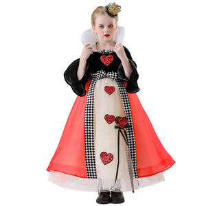 Jupe de Princesse Royale Reine des Cœurs - Robes à thème de conte de fées pour enfants pour fête/spectacle - Product Image 5