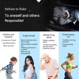 Système d'alarme personnel TUYA transfrontalier pour femme et enfant avec fonction de localisation discrète et conception durable - Product Image 3