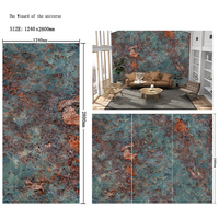 Panneau mural en marbre PVC UV 1220x2440mm, épaisseur 3mm, imperméable, personnalisable pour hôtels et salles de bain