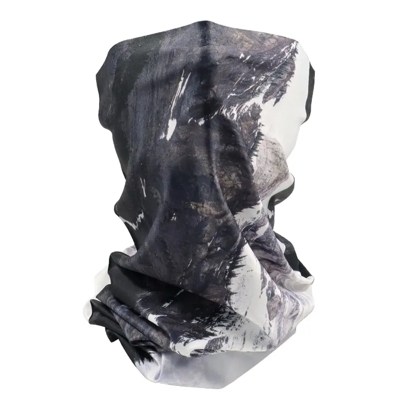 100% poliéster cilindro sin costuras hielo seda bufanda tela embrión Bandana Buff Tubular Bandana Wrap Tubular tela Bandana