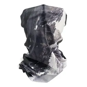 100% Polyester sans couture cylindre glace soie écharpe tissu tissu embryon Bandana chamois tubulaire Bandana Wrap tubulaire tissu Bandana